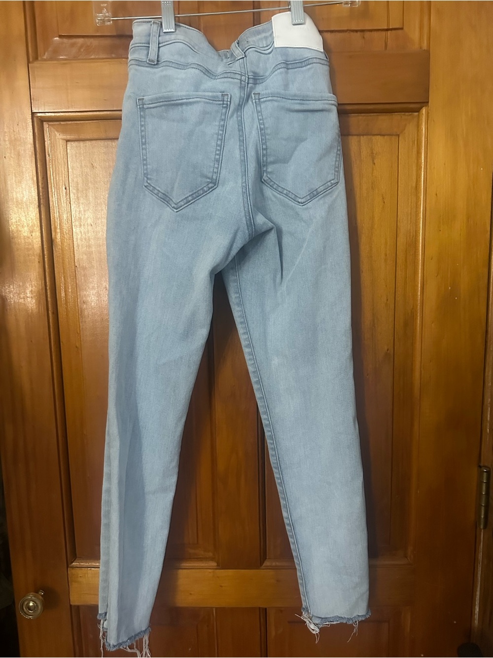 Express Light Blue Skinny Jeans - Picture 3 of 3